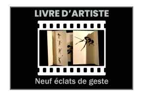 illustrationLivre d'artiste : Neuf éclats de geste