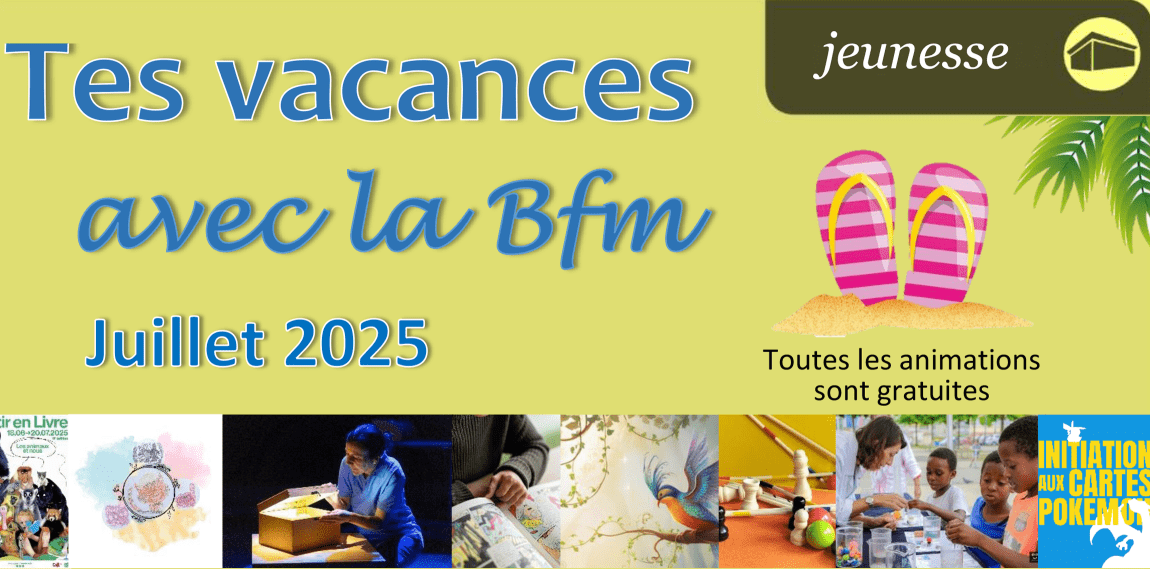 illustration programme animations été - Juillet 2025