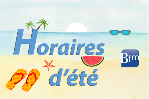 illustration horaire été vacances scolaires bfm
