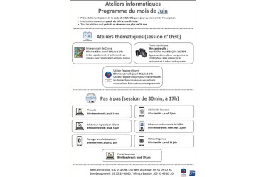 Ateliers numériques Juin 2025