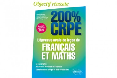 Couverture L'épreuve orale de leçon de français et maths : admission au CRPE